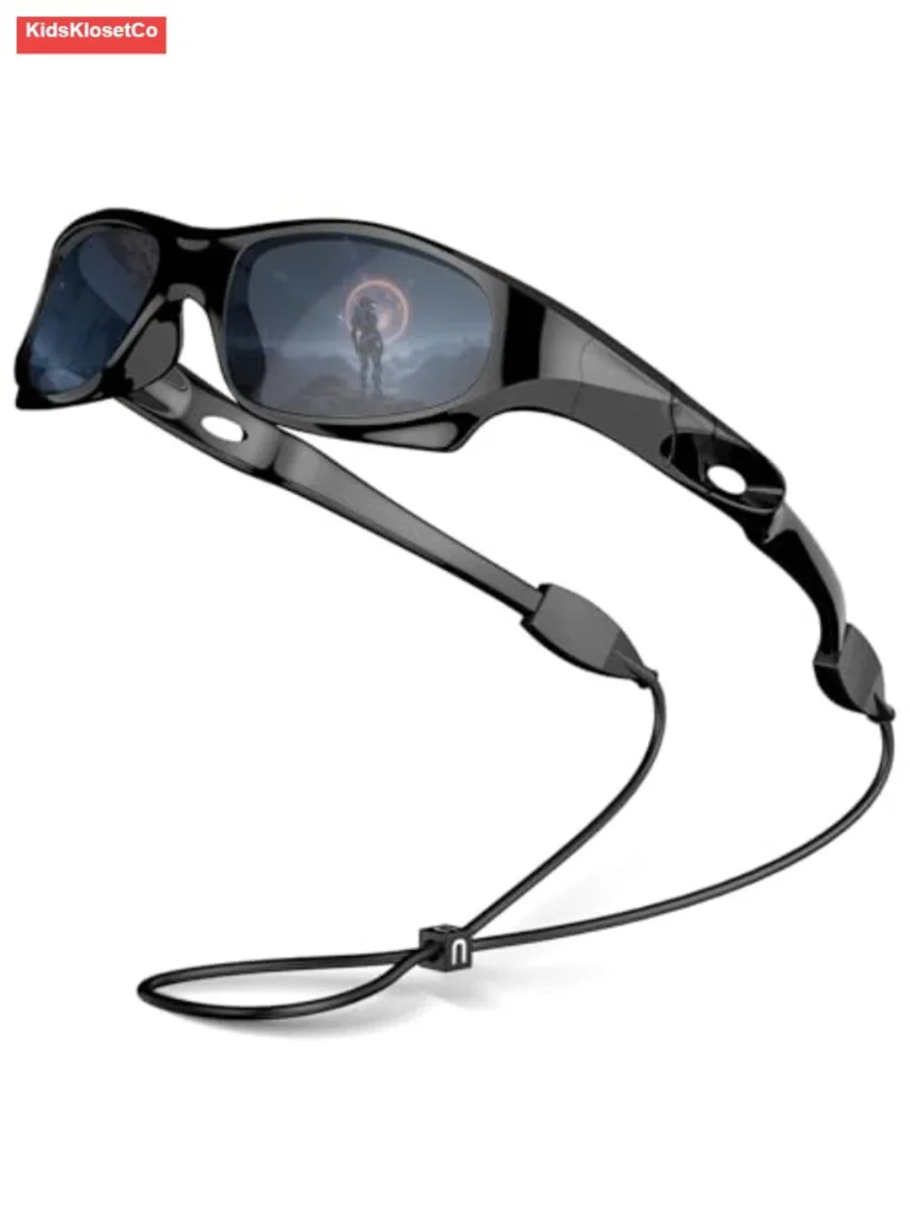 Kids Polarized Sports Sunglasses UV400 Protection Flexible Frame with Strap